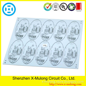 4L Electronic Power Supply PCB with 0.6mm Thickness and White Soldermask